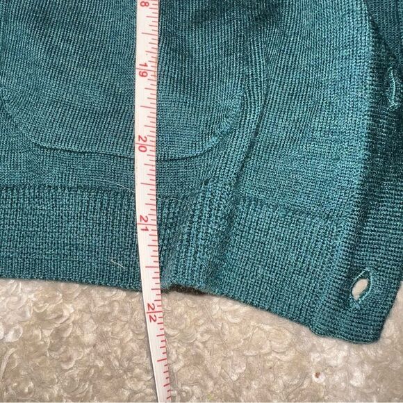 Talbots size S Teal Button-Up Sweater - Picture 5 of 6